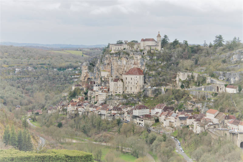 View of the village of Rocamadour 